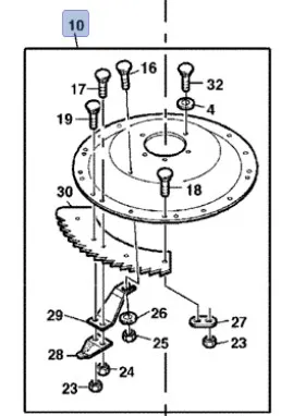 87664969 - Режущий узел жатки