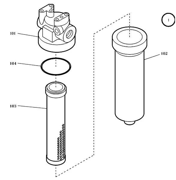 1495440 - фильтр гидравлического масла