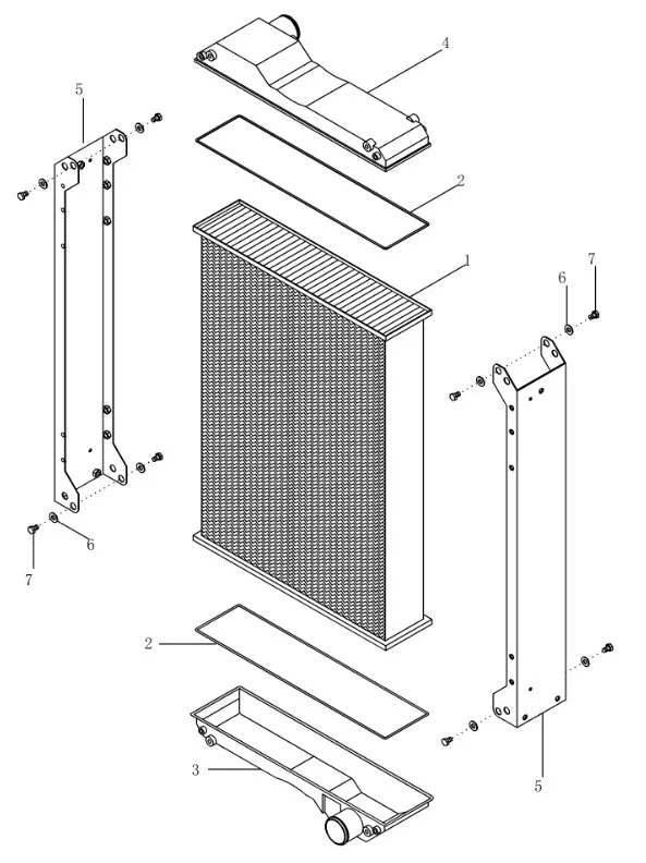 417858A2 - Радиатор водяной охл. ДВС Mg. MX285